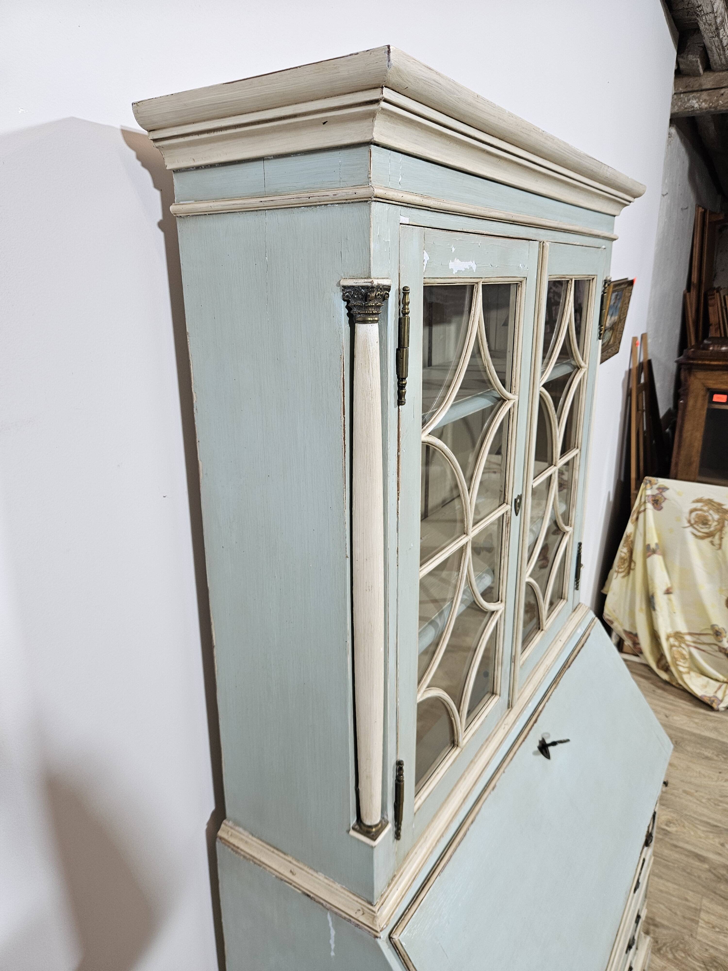 Secretary with a Biedermeier extension, Bookcase, first half of the 19th