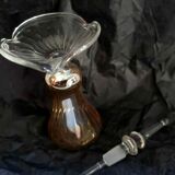 Blown glass perfume bottle