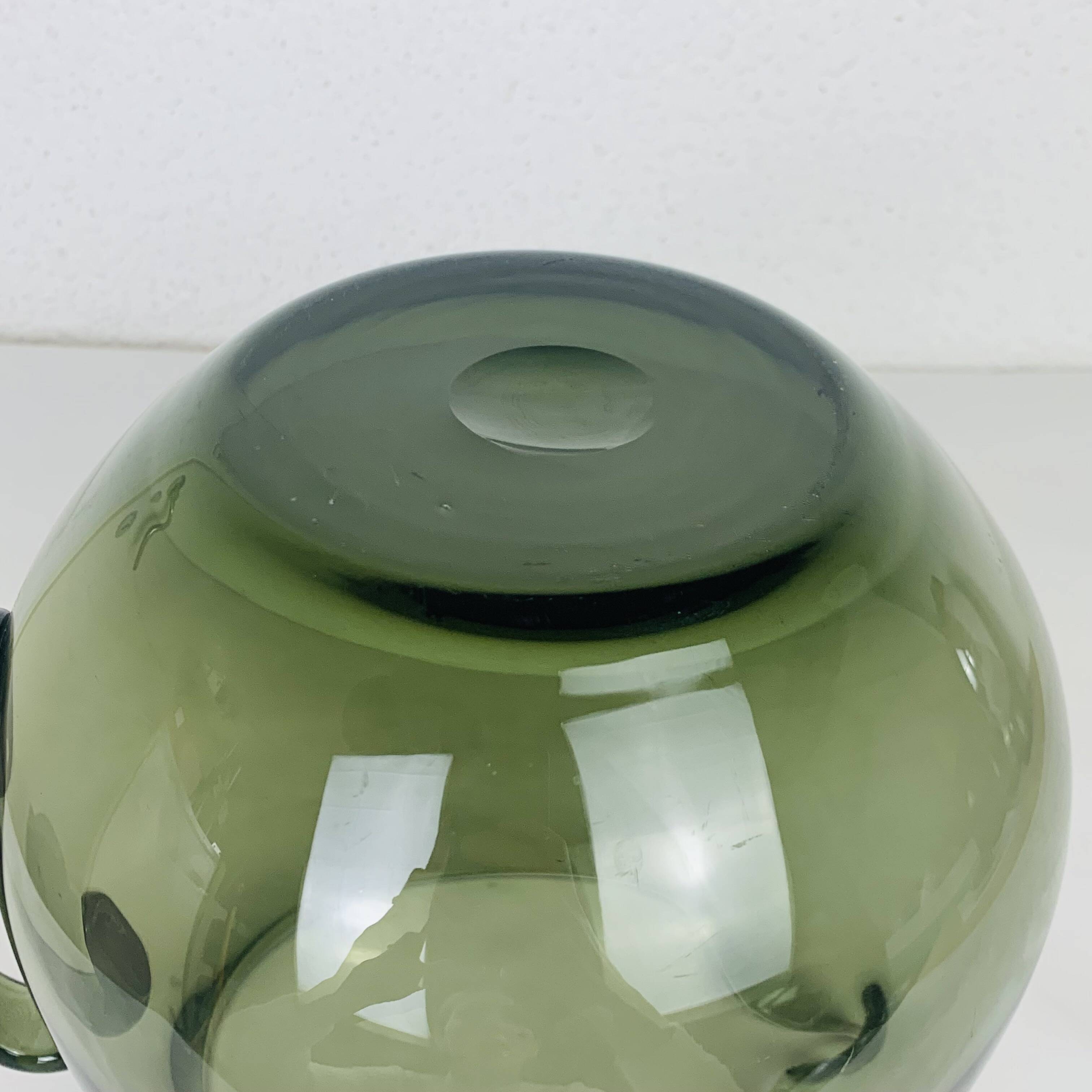 Vintage 60s smoked glass pitcher