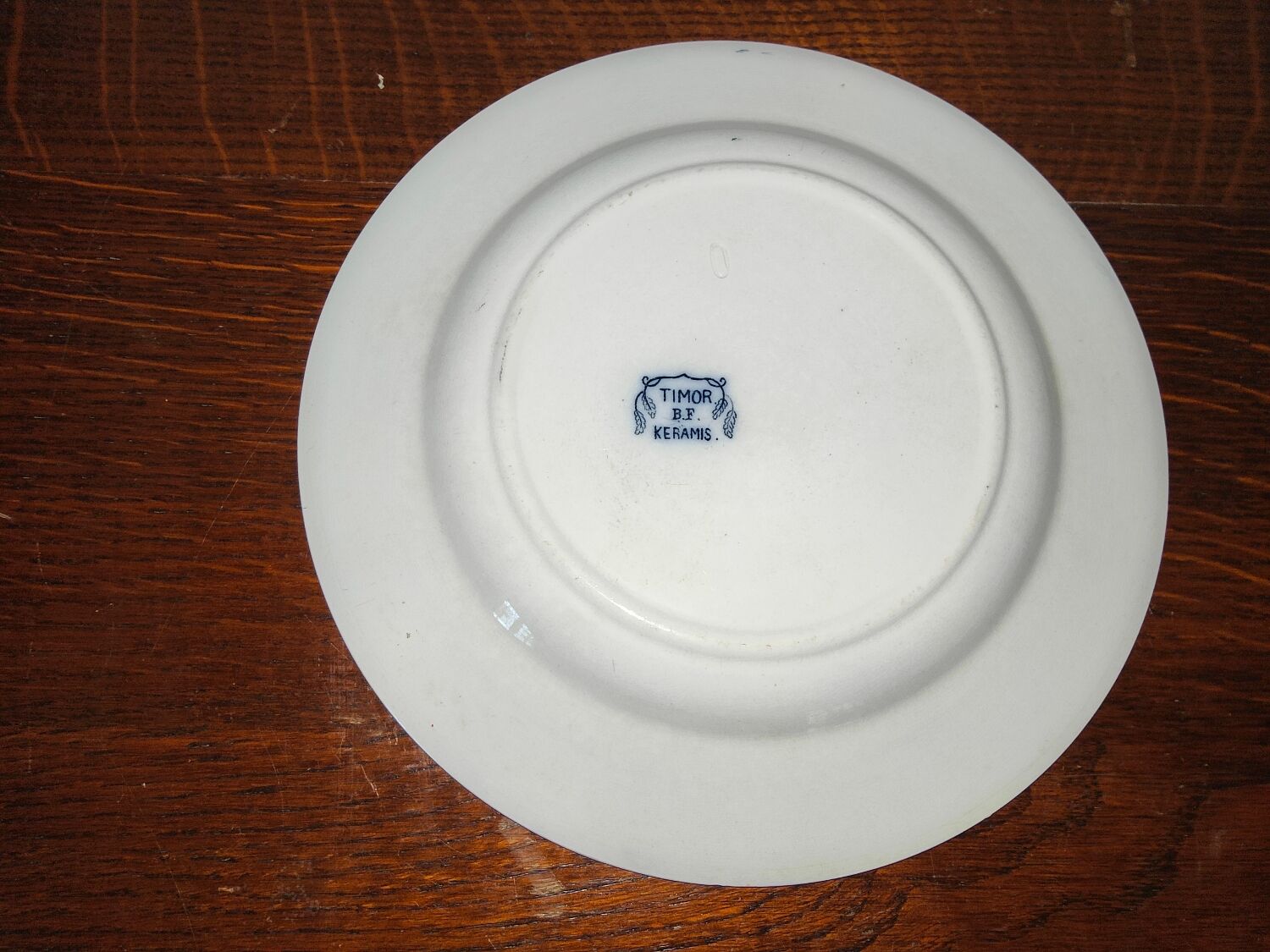 Antique ceramic plate Timor B.F Kéramis Royal Boch with Asian decoration