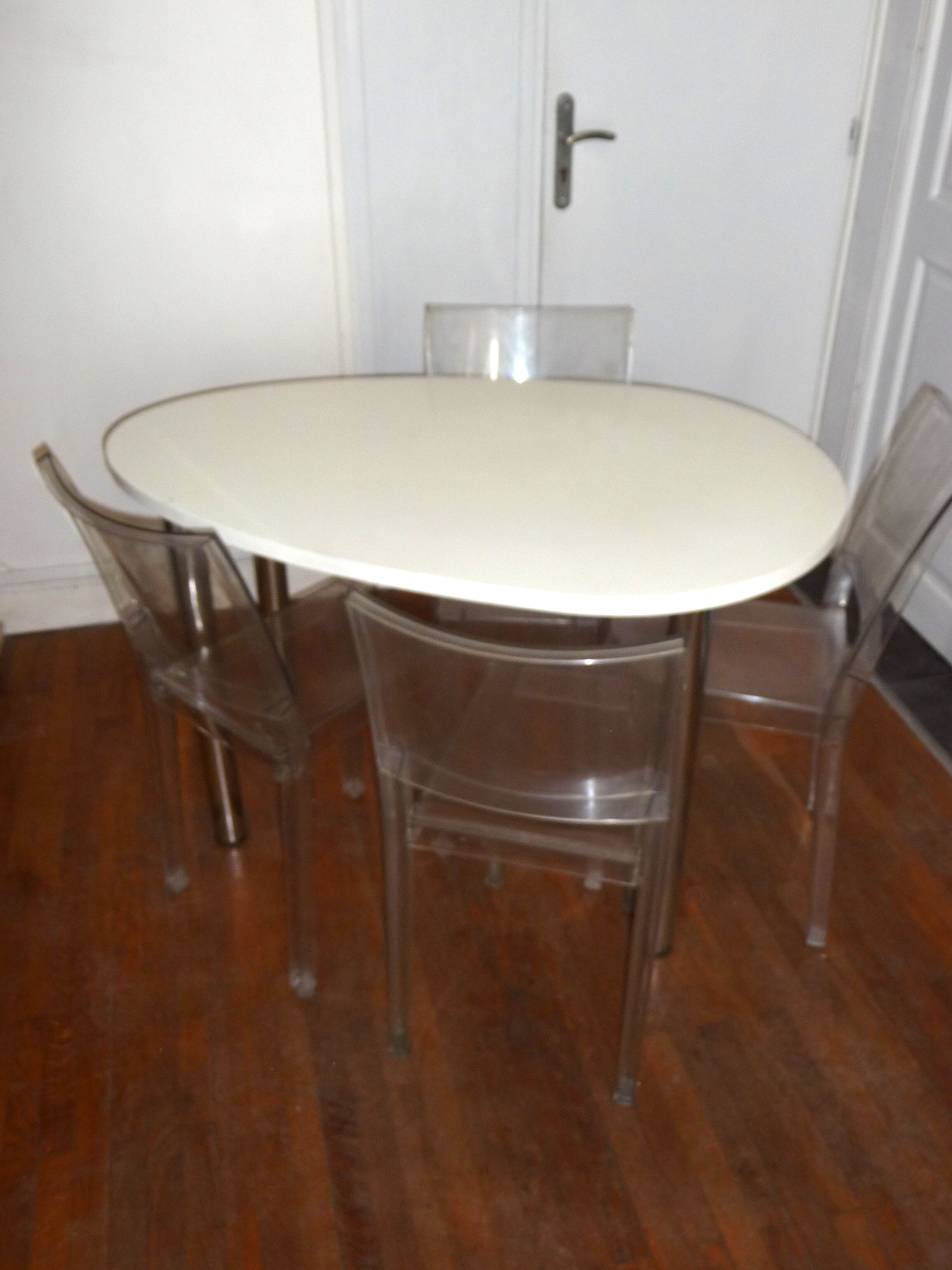 4 chairs "La Marie" design by Philippe Starck in 1999 edited by Kartell in 2003