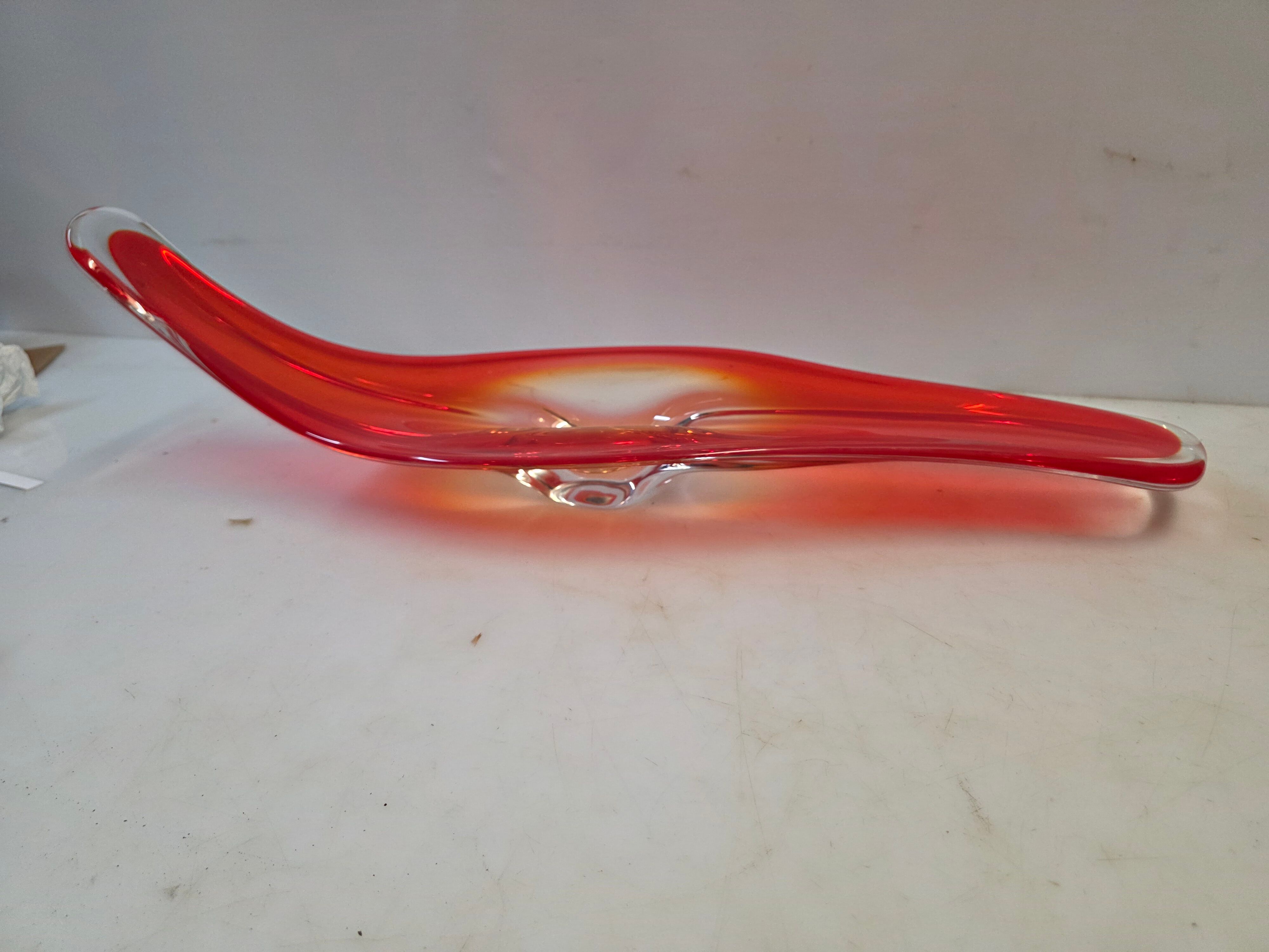 Vintage blown glass centrepiece from the 70s - 65 cm