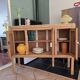 Buffet bois brut restauré pour meuble rangement d'entrée ou TV 