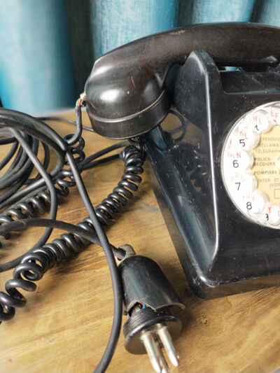 Vintage bakelite dial phone