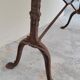 Restaurant bistro table in oval marble and decorated cast iron bases -1m51