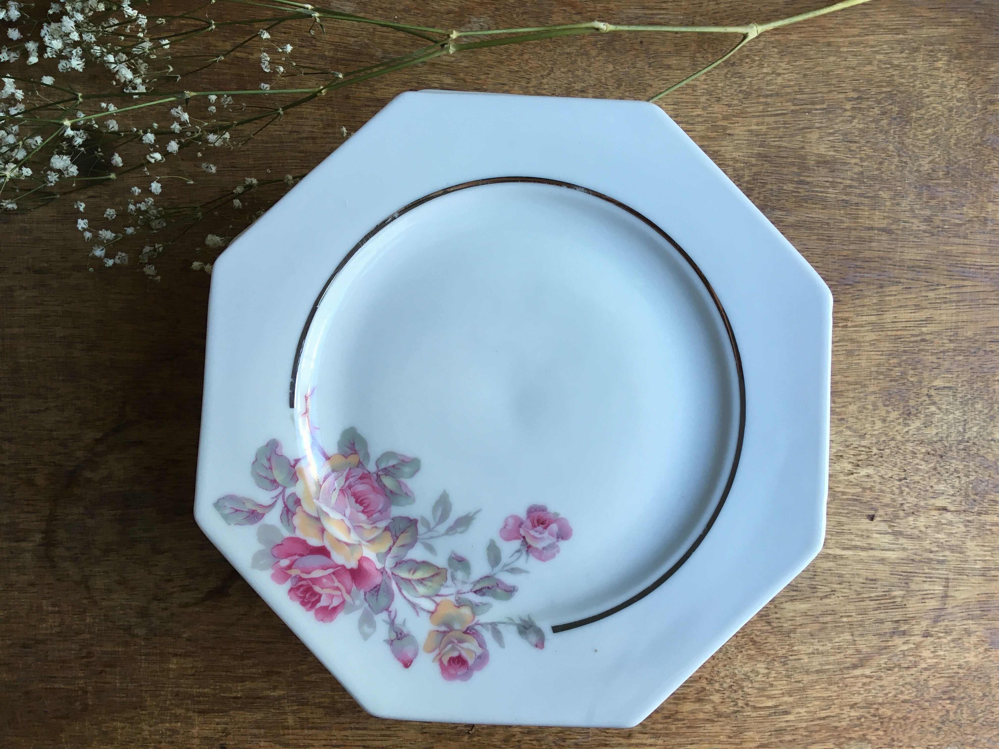 Set of 14 old porcelain plates