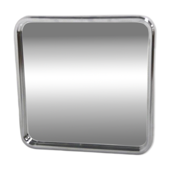 Scandinavian metal mirror, Sweden 1980, 60 x 60cm