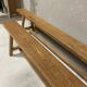 Pair of solid oak benches 2.65m