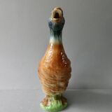 Duck pitcher in slip, Saint Clément France, 1960s