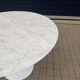 Original round Knoll Tulip dining table (120cm) Arabescato matte LIKE NEW!!