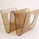 Vintage plexiglass plexiglass magazine holder bobois 1970