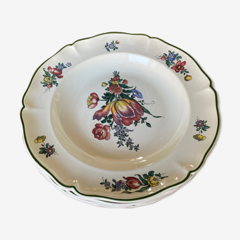 Lot de 5 assiettes à soupe villeroy & boch modele “alt Strasbourg”