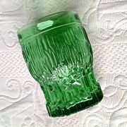 Vintage Bormioli green lemonade service from the 1970s, jug and glasses from Italy.