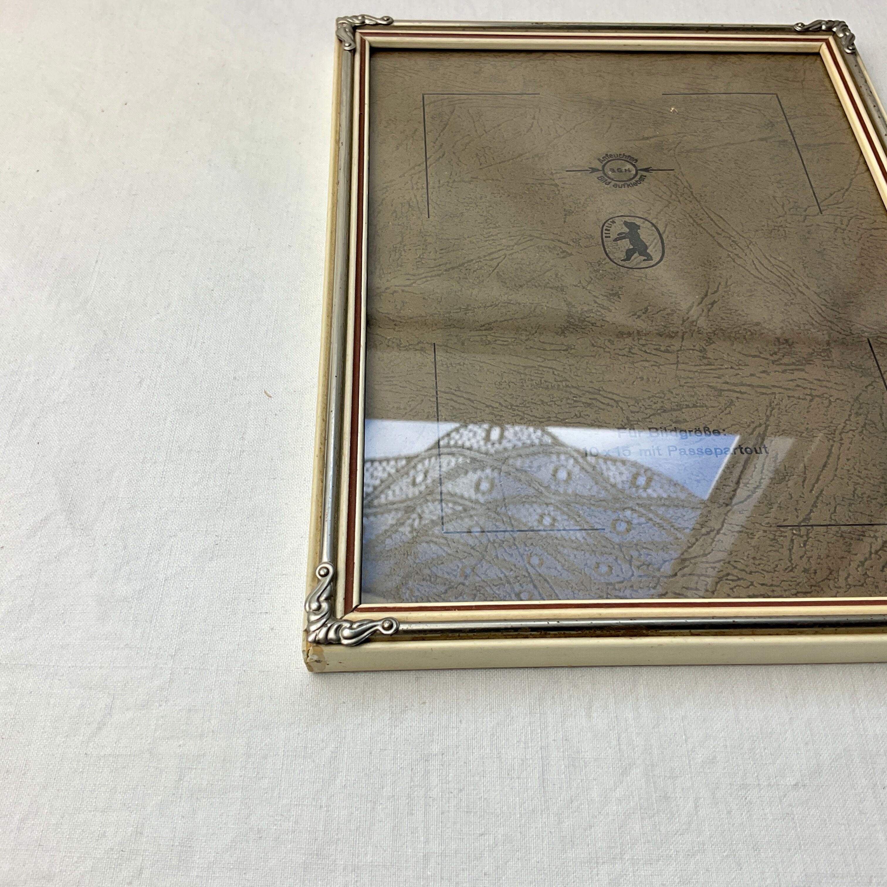 Old wooden and metal frame