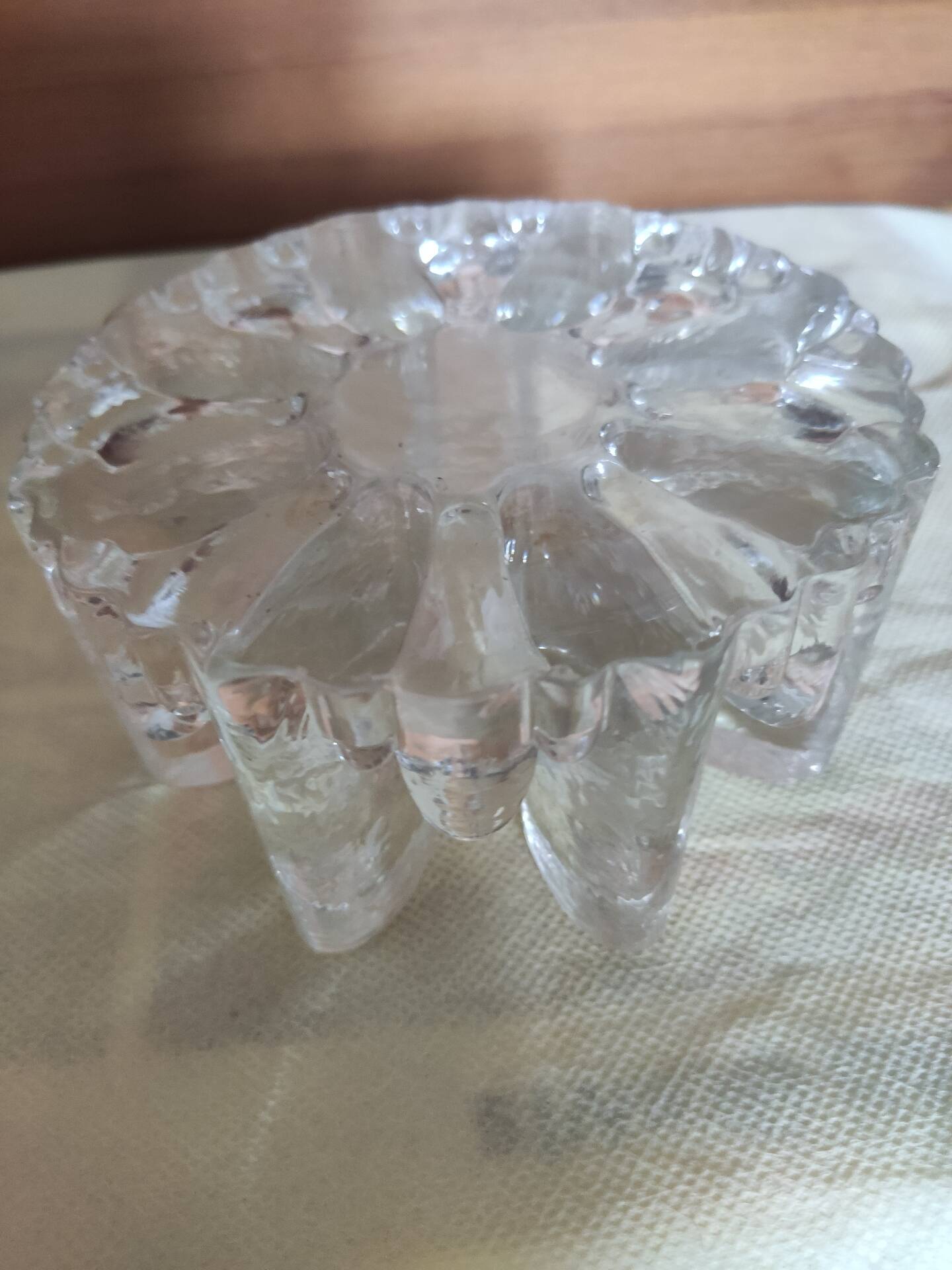 Bougeoir en verre