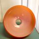 Abat-jour opaline orange années 70