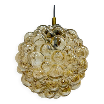 XL Helena Tynell glass bubble hanging lamp pendant, 1970s