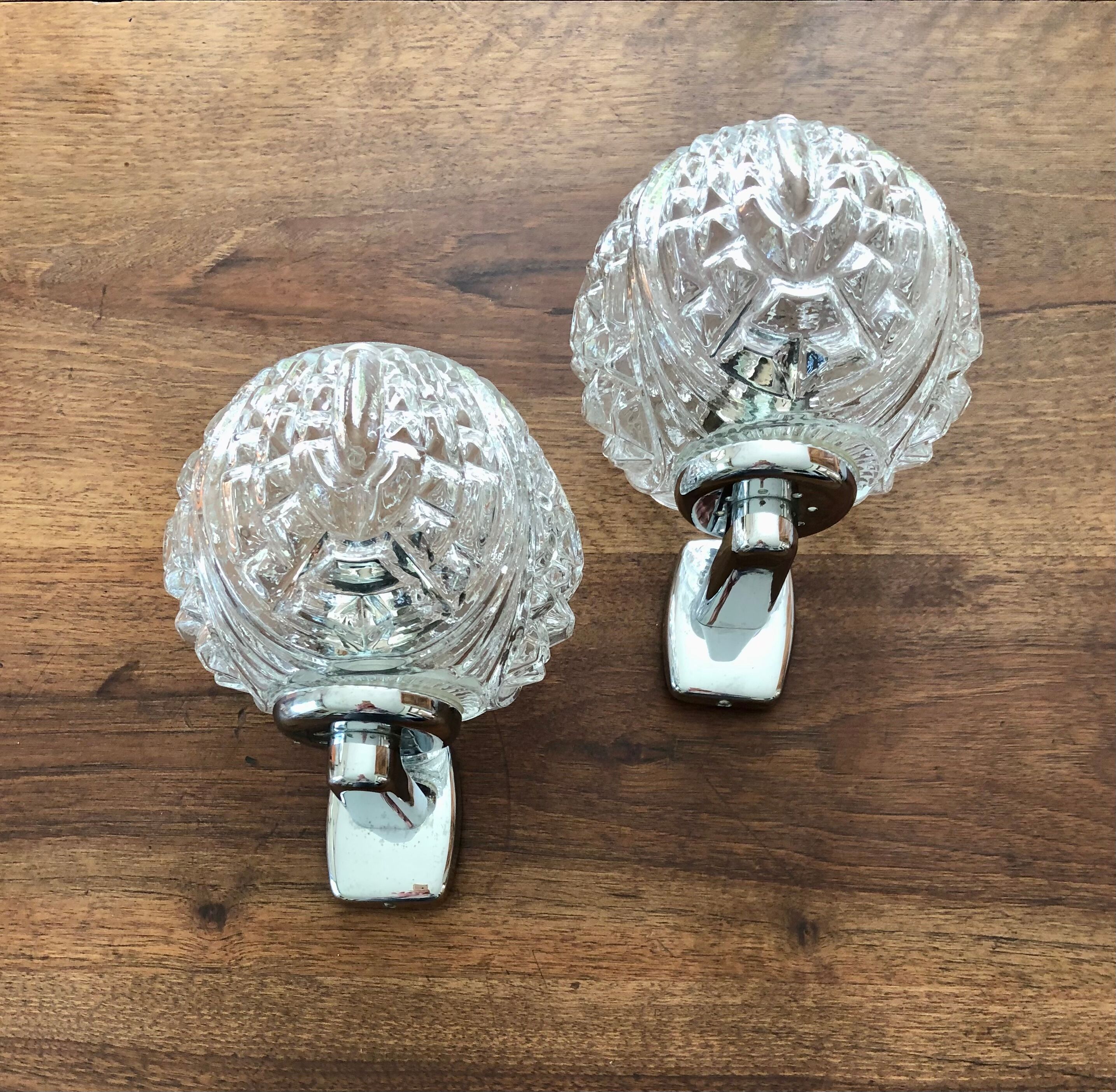 Pair of vintage wall lamps