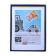 Framed vintage mobil ad print by Raymond Savignac, 1954