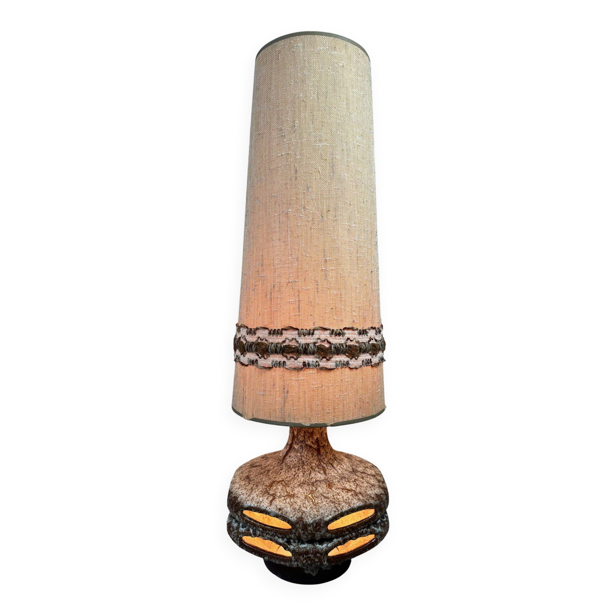 Lampe de sol vintage XL en fat lava – Stein Keramik