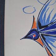 Jean montchougny (1915-2008) Lithographie en couleurs Le Coq