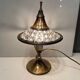 Vintage Crystal Brass Table Lamps, 1960s, Set of 2