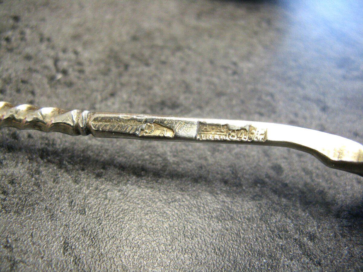 Series of Four Sterling Silver Caviar Spoons