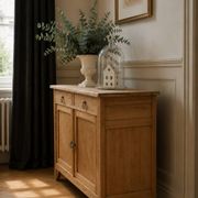 Art Deco buffet in natural wood, authentic charm.