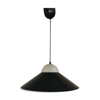 Lamp suspension design metal and frosted glass