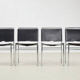 Eileen Gray Set of 4 Roque Brune Dining Chairs for Classicon 1927/1990s