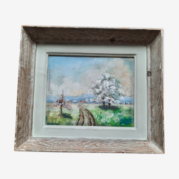 Tableau paysage printanier