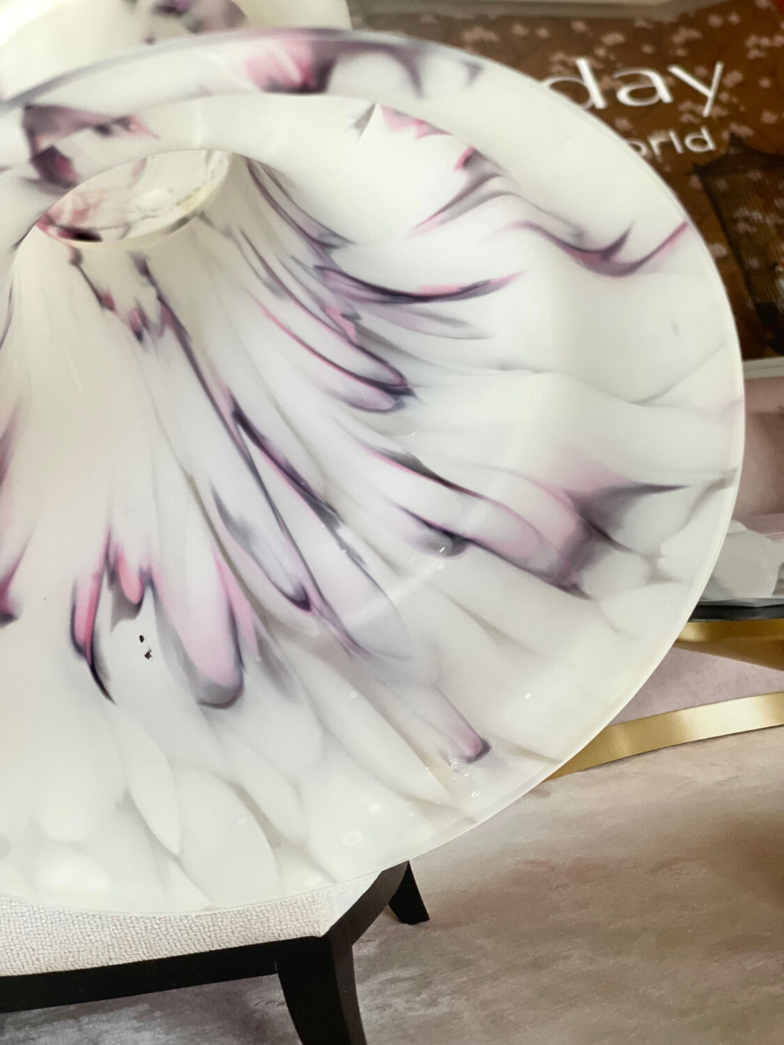 Vintage glass paste vase