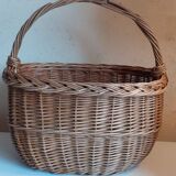 Vintage wicker oval basket