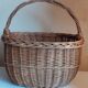 Vintage wicker oval basket