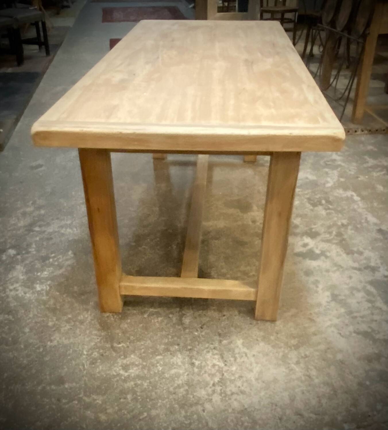 Solid wood dining table