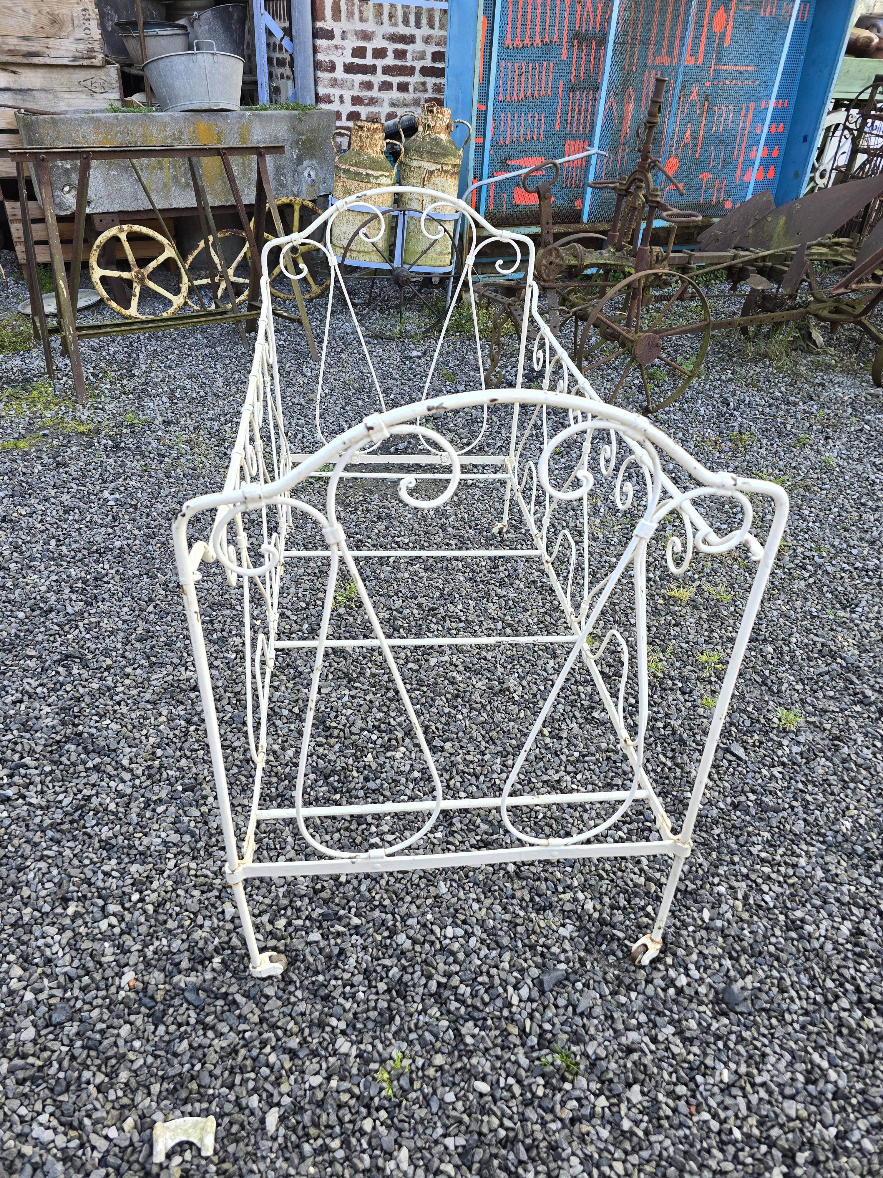 Wrought iron children's bed