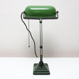 Art Deco bankers lamp, 1930s, Bohemia
