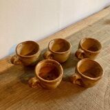 Lot of 5 cups sandstone