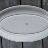 Plat ovale bleu
