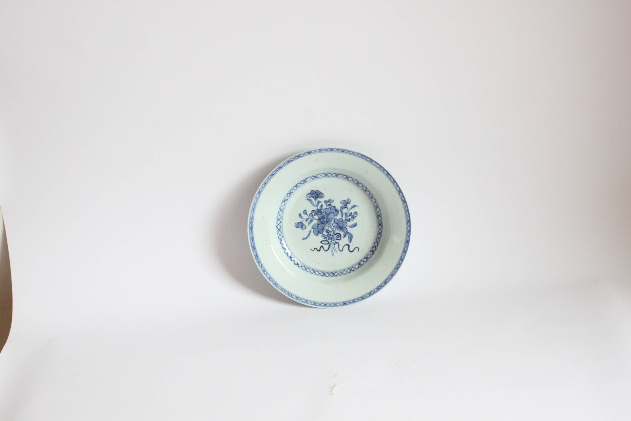 Assiette en porcelaine d'exportation Qianlong, Chine 18e