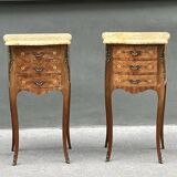 Pair of Louis XV style bedside tables