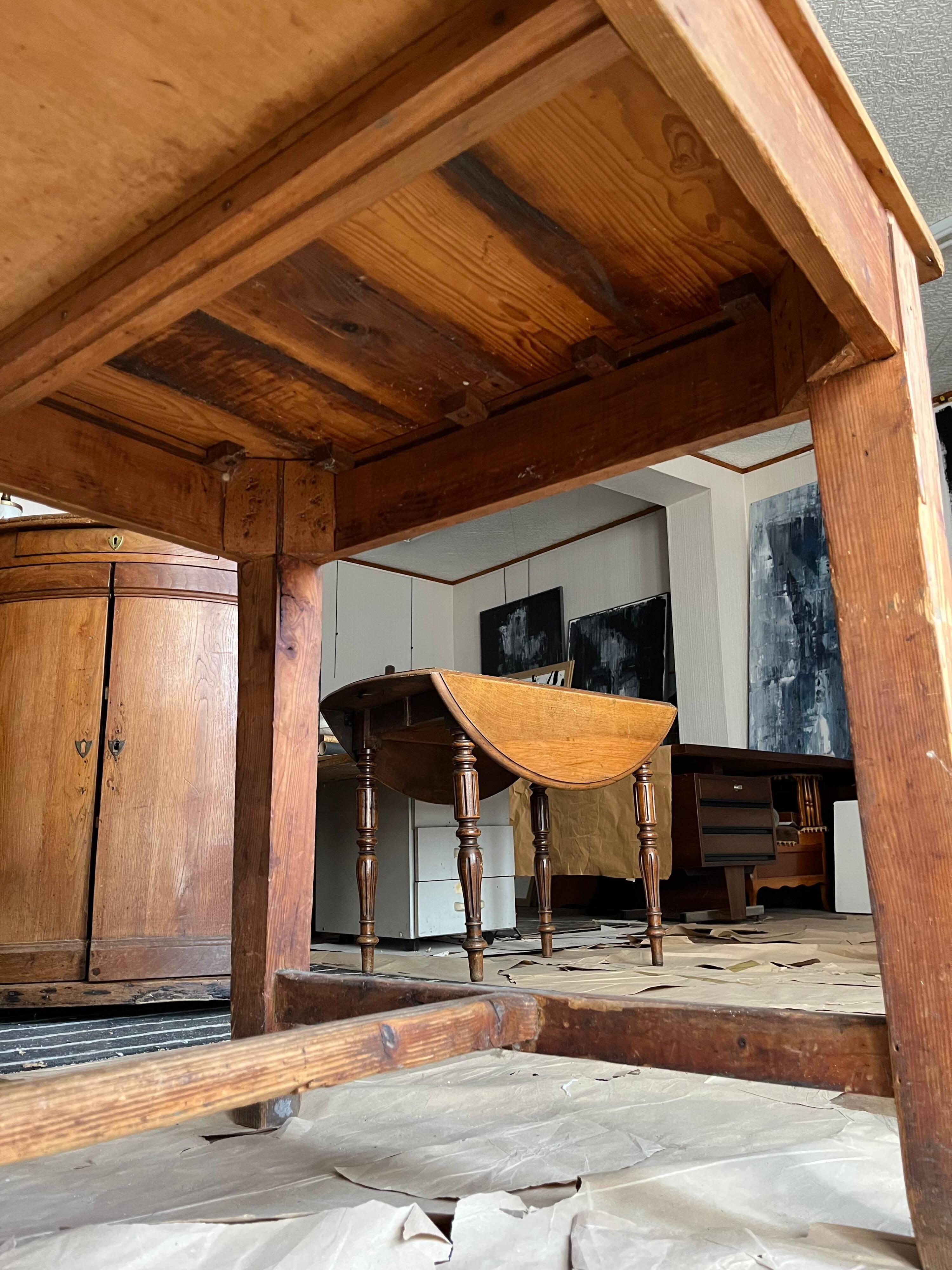 wooden kitchen table