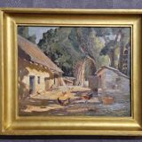 Tableau ferme ensoleillé