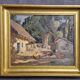 Sunny farmhouse painting