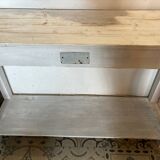 White patinated console