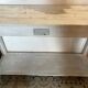 White patinated console