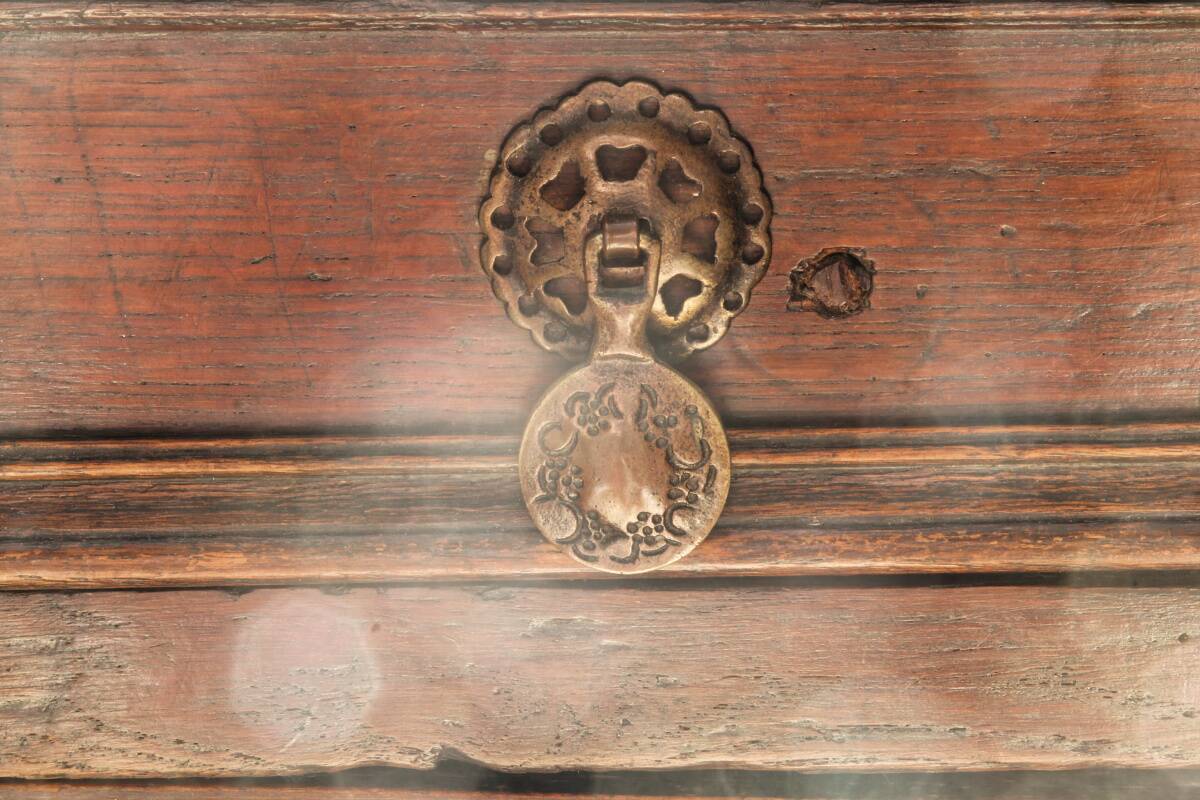English chest of drawers; Charles II period, oak
