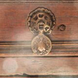 English chest of drawers; Charles II period, oak