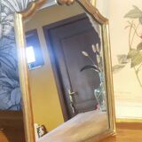 Golden table mirror