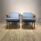 Paire de fauteuils 300 177, conçu par J. Chierowski, Dolnośląska Fabryka Mebli In świebodzice